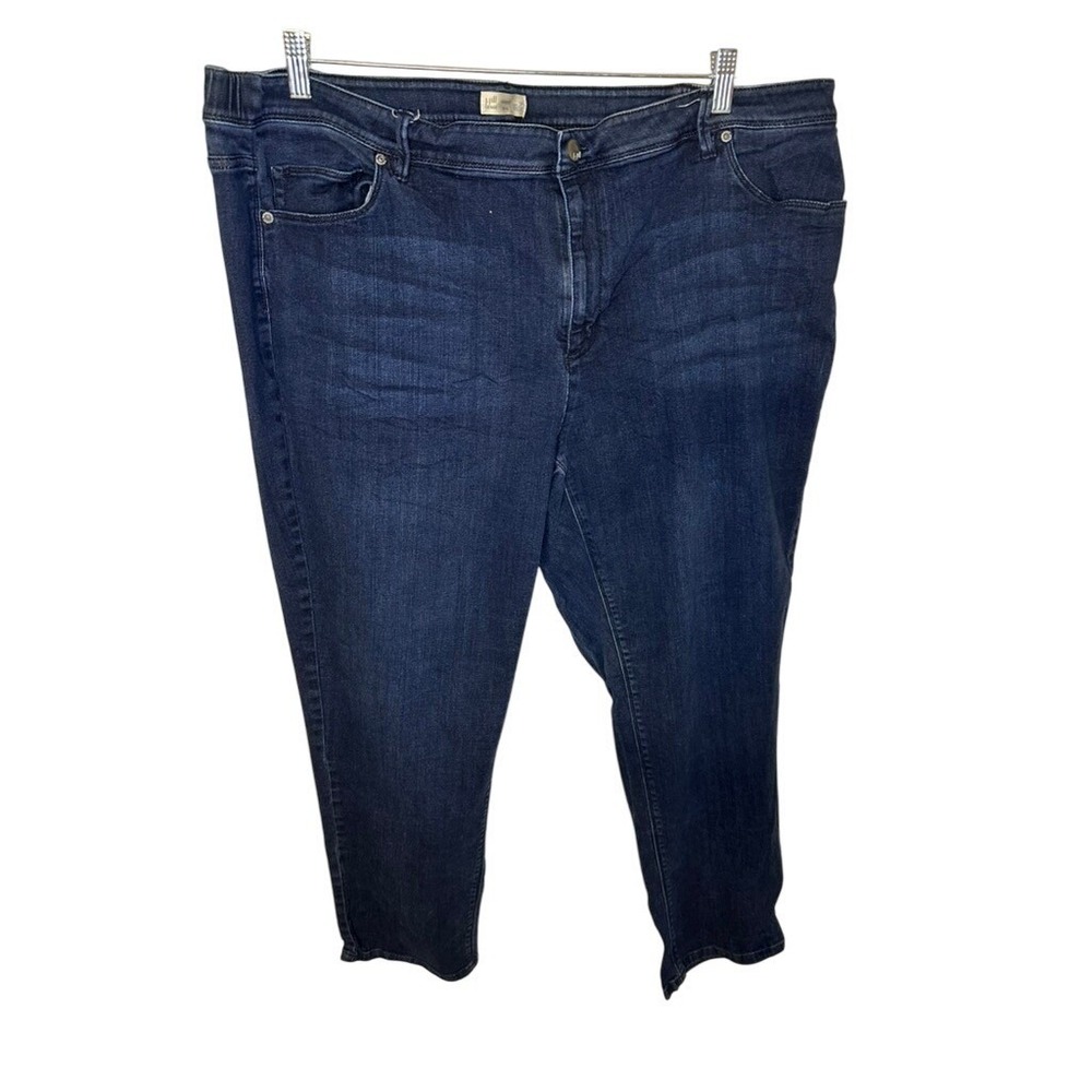J Jill Denim Authentic‎ Slim Leg Womens Jeans Size 26 Dark Wash Comfort